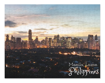 Manila Skyline, Luzon Philippines 252 Piece Puzzle