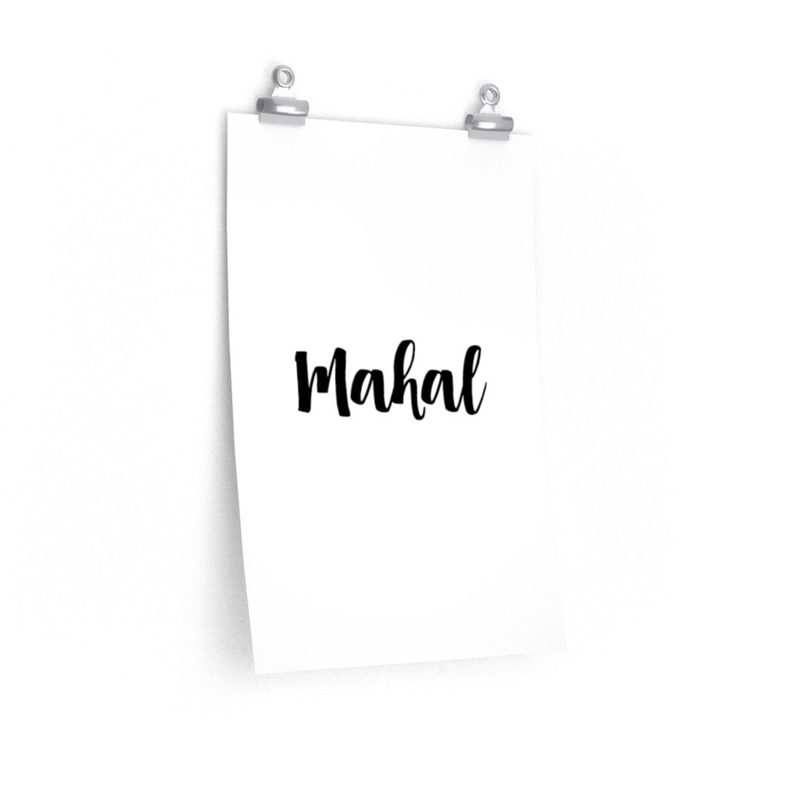 Modern Brush Script Mahal Meaning love in Tagalog. Philippine or