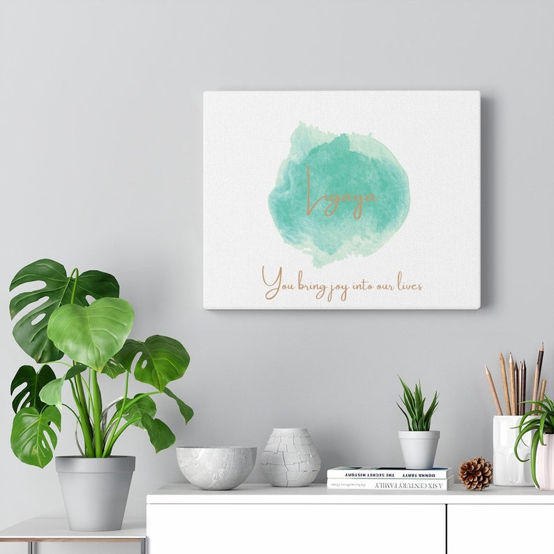 With qoute You bring joy into our lives Canvas Gallery Wraps Ligaya meaning Joy in Tagalog