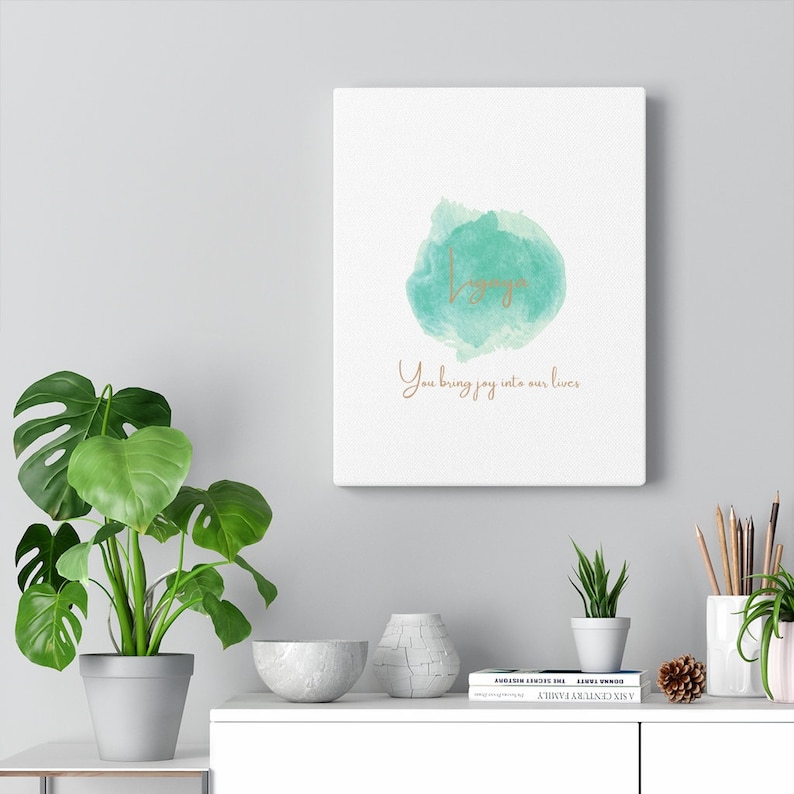 With qoute You bring joy into our lives Canvas Gallery Wraps Ligaya meaning Joy in Tagalog