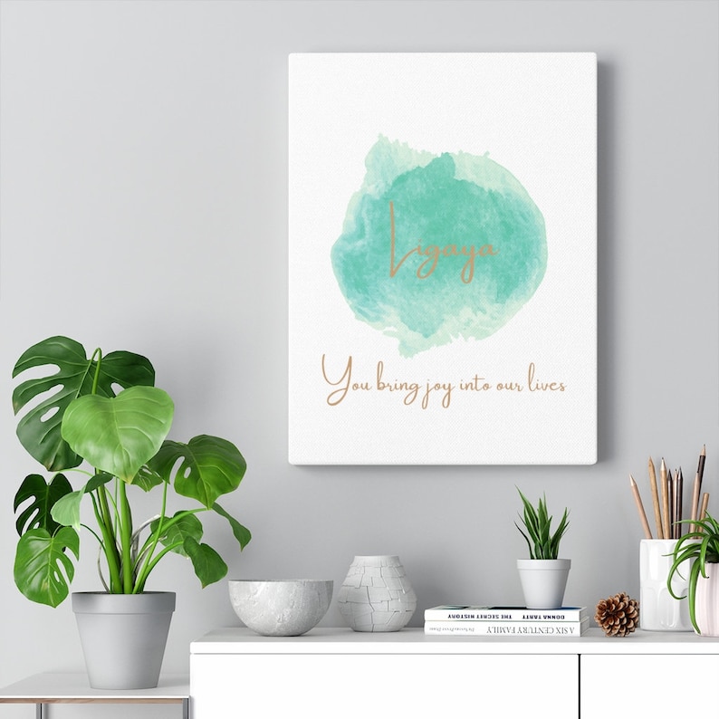 With qoute You bring joy into our lives Canvas Gallery Wraps Ligaya meaning Joy in Tagalog