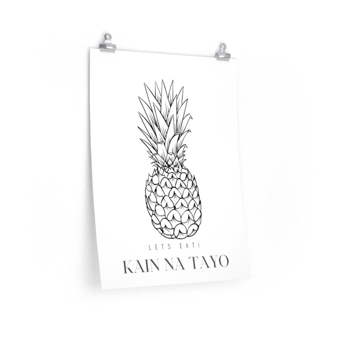 Kain Na Tayo Meaning Lets Eat In Tagalog Premium Etsy