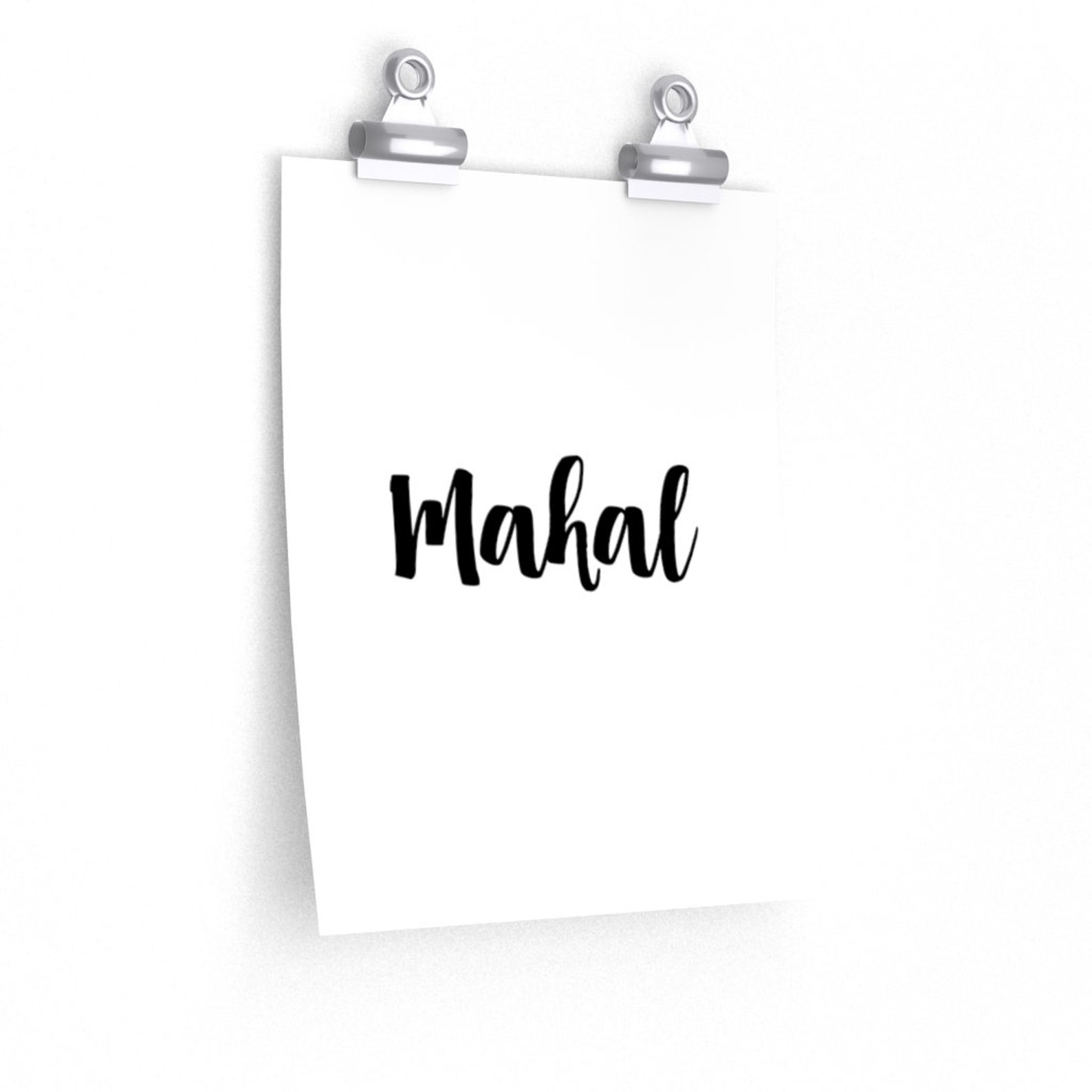 Modern Brush Script Mahal Meaning love in Tagalog. Philippine or