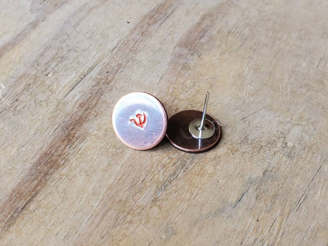 Hammer and Sickle Stud Earrings Etsy