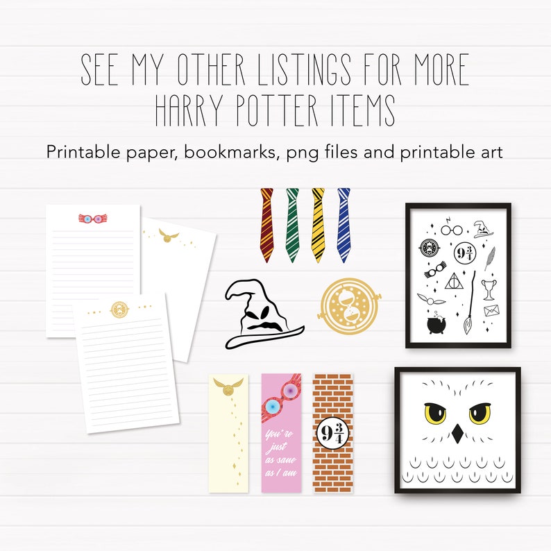 harry potter golden snitch printable paper lined and unlined etsy
