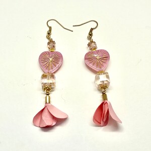 Handmade Fancy Earrings Dangle and Drop Style Earrings Frilly Ladies Earrings Long Earrings image 1