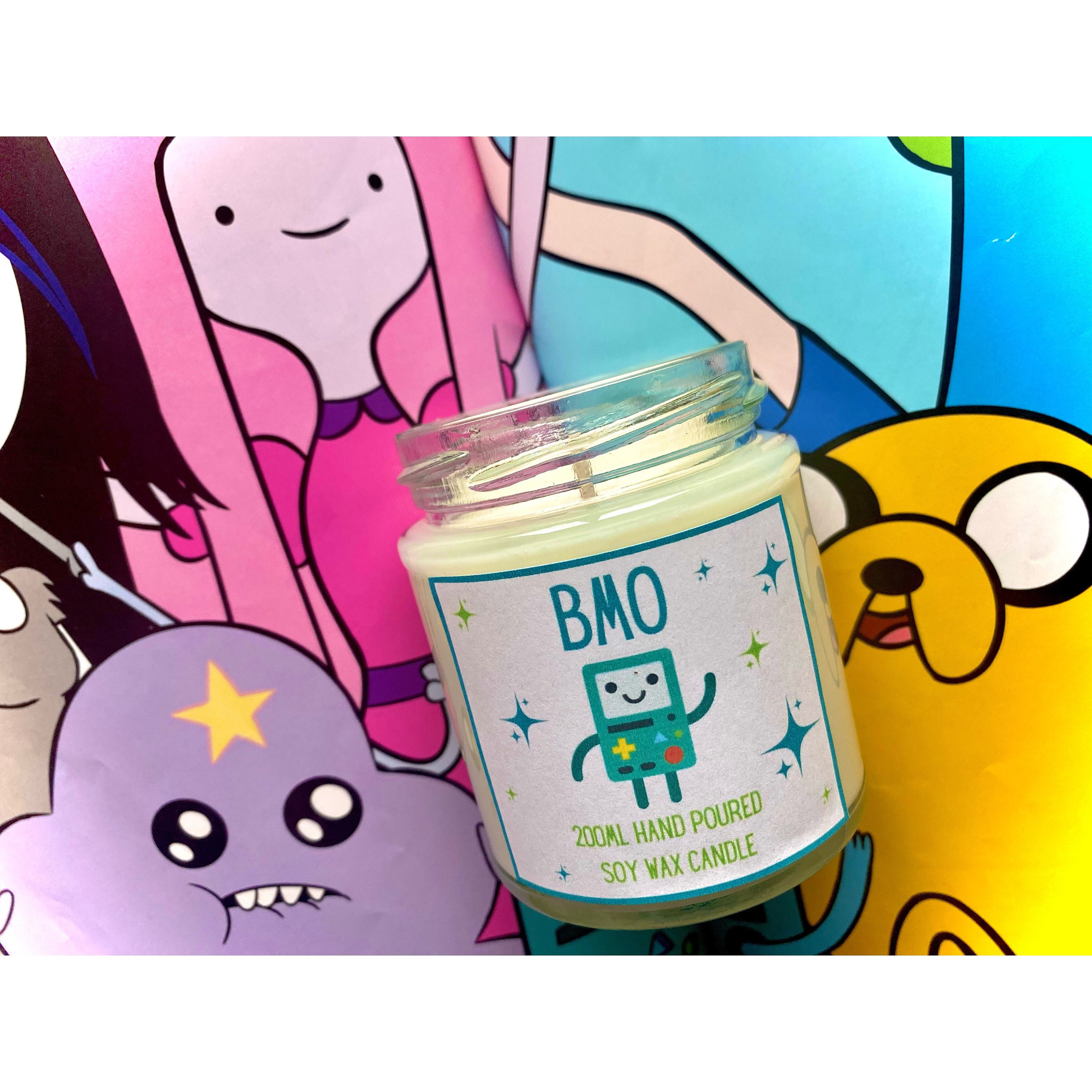 Adventure time inspired candle. Adventure time gift UK. Etsy