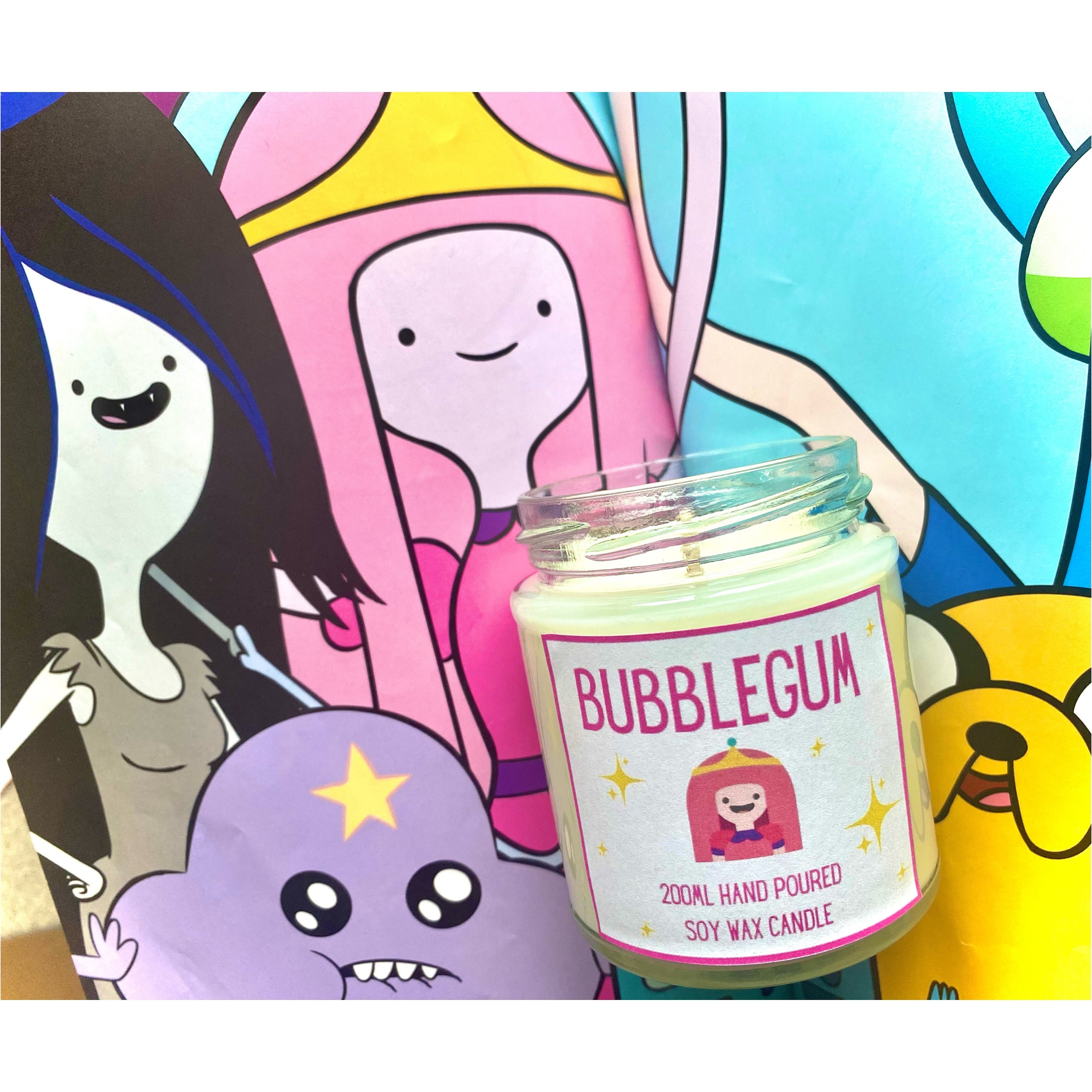 Adventure time inspired candle. Adventure time gift UK. Etsy