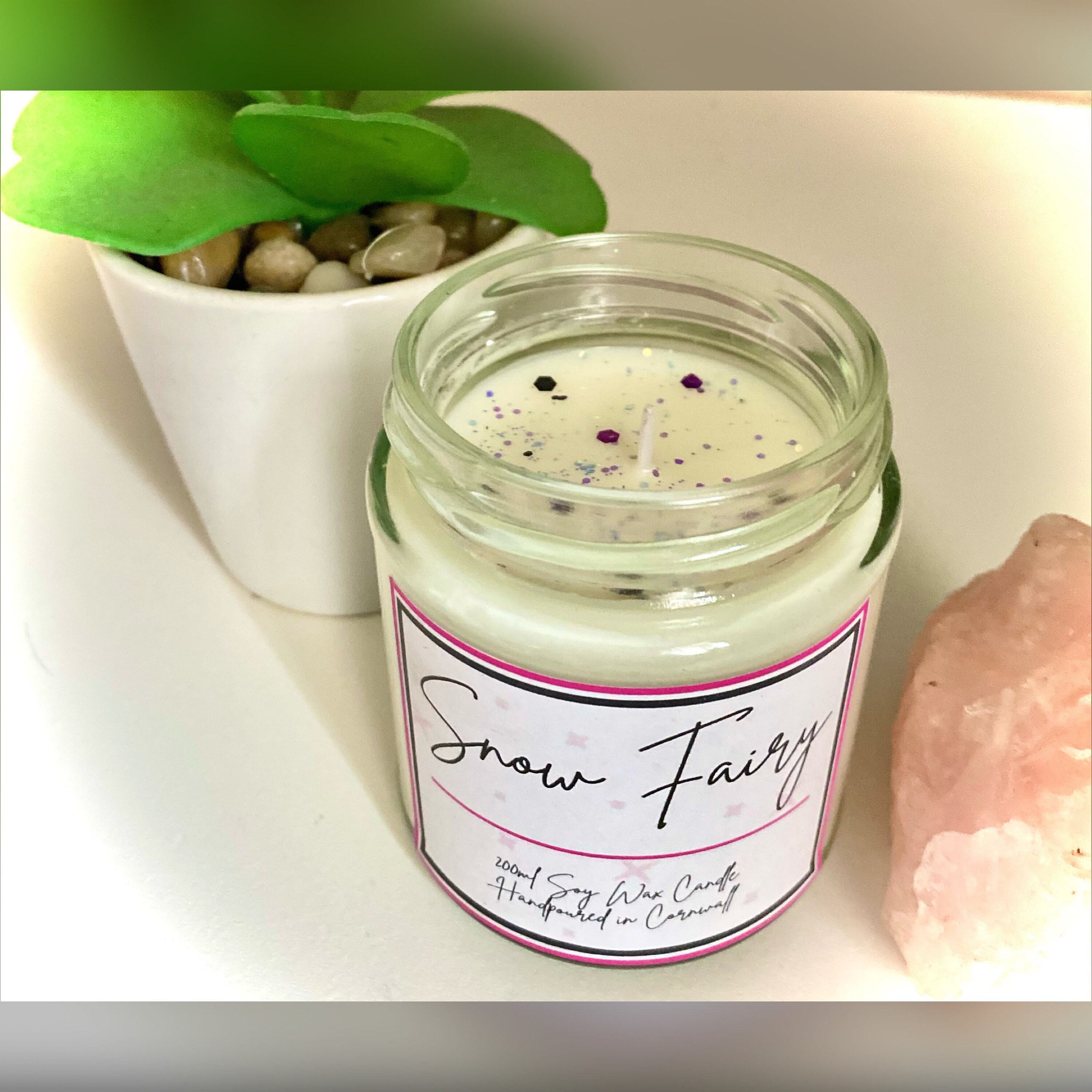Snow Fairy inspired candle sweet smelling soy wax candle. Etsy