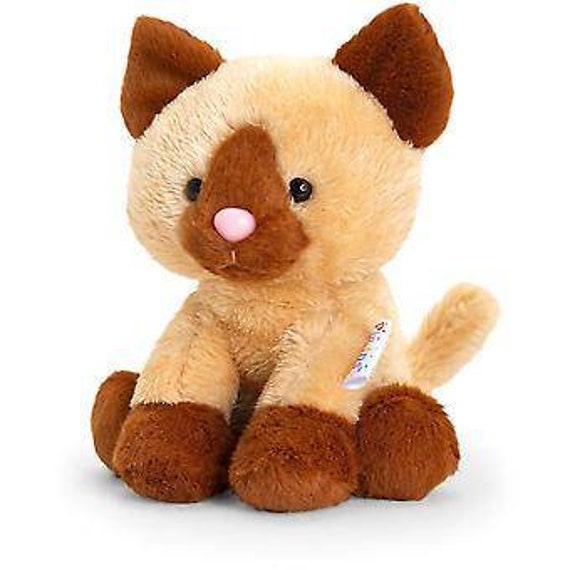 Soft Stuffed Siamese Cat by Keel Toys 