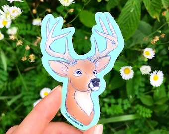 Trophy Buck Deer Vinyl Sticker - Ellie McGinnis Co.