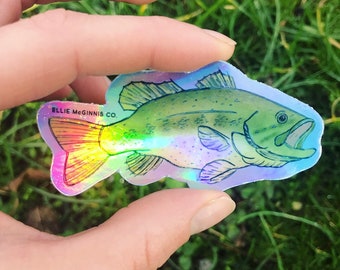 Holograficzna naklejka winylowa na gitarę basową - Ellie McGinnis Co.