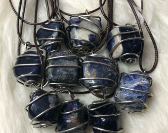 Sodalite Crystal Necklace