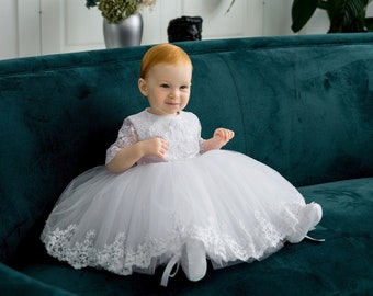 Baptism dress for baby girl, 2t baptism dress, baby baptismal dress, baptism gifts for girls