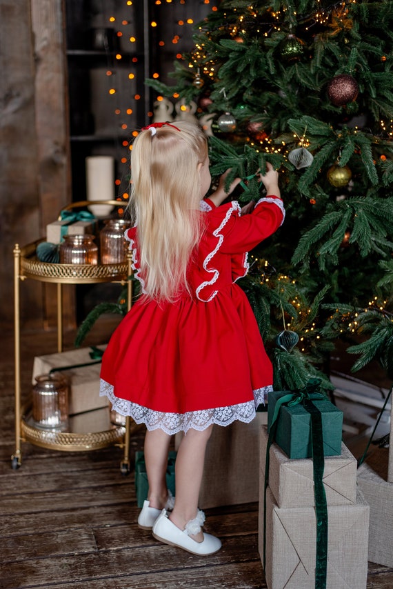 Toddler Red Dress with Embroidery, Baby Christmas Dress, Red Christmas Girls Dress, Baby Girl Dress for Xmas + Express Toddler Red Dress with Embroidery, Baby Christmas Dress, Red Christmas Girls Dress, Baby Girl Dress for Xmas + Express