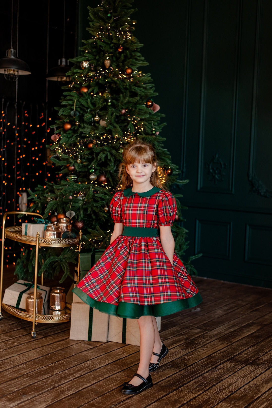 tartan christmas dress Sail to Sable Red Plaid Fit & Flare Tunic | Red Plaid Baileigh is wearing the small. Girl Bradbury Red Plaid Our