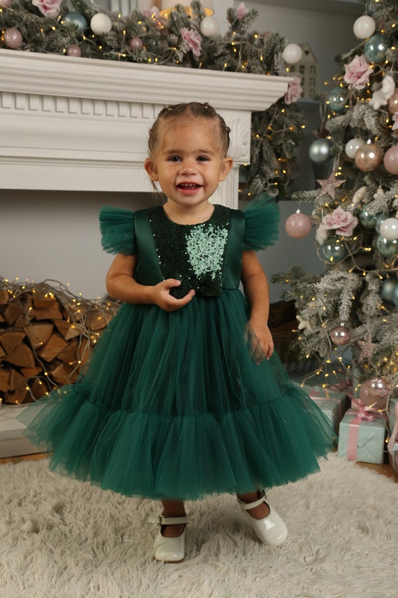 white christmas dresses Christmas Starry Tulle Dress, 3