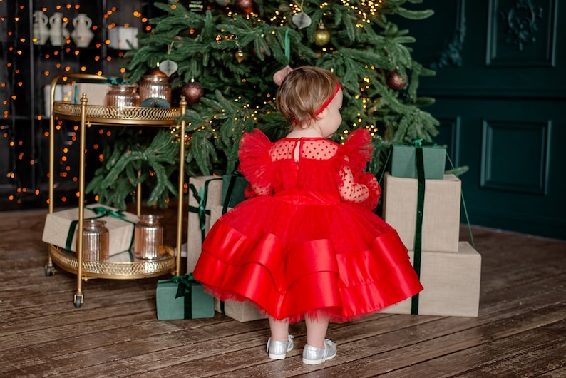 First Christmas Dress Toddler Christmas Dress Red Tutu - Etsy