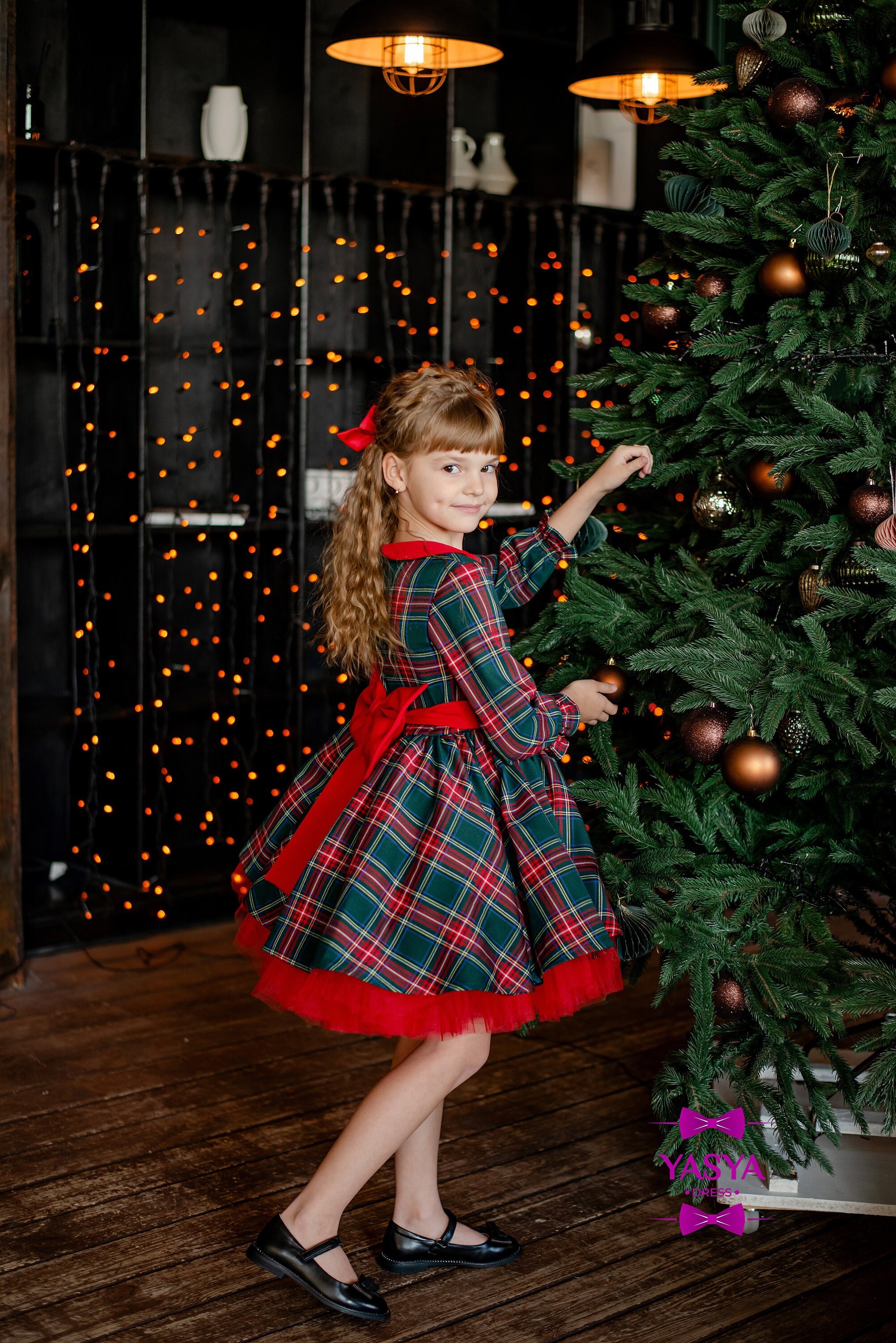 Christmas dress little girl cheap