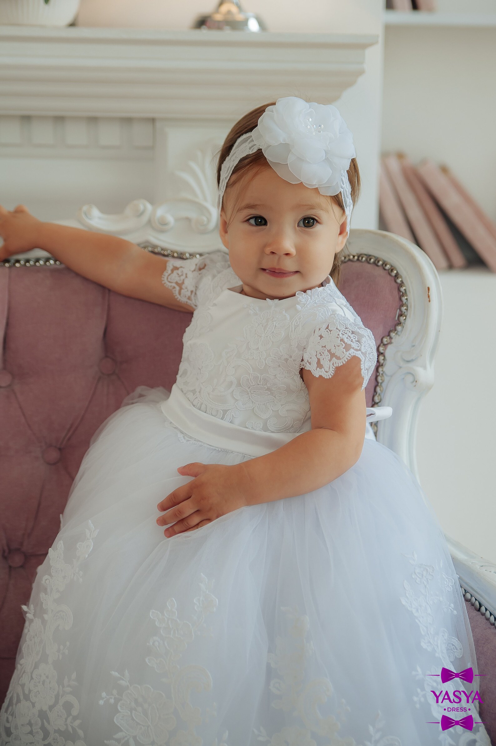 Baby Baptismal Dress Baptism Dress for Baby Girl Christening Etsy
