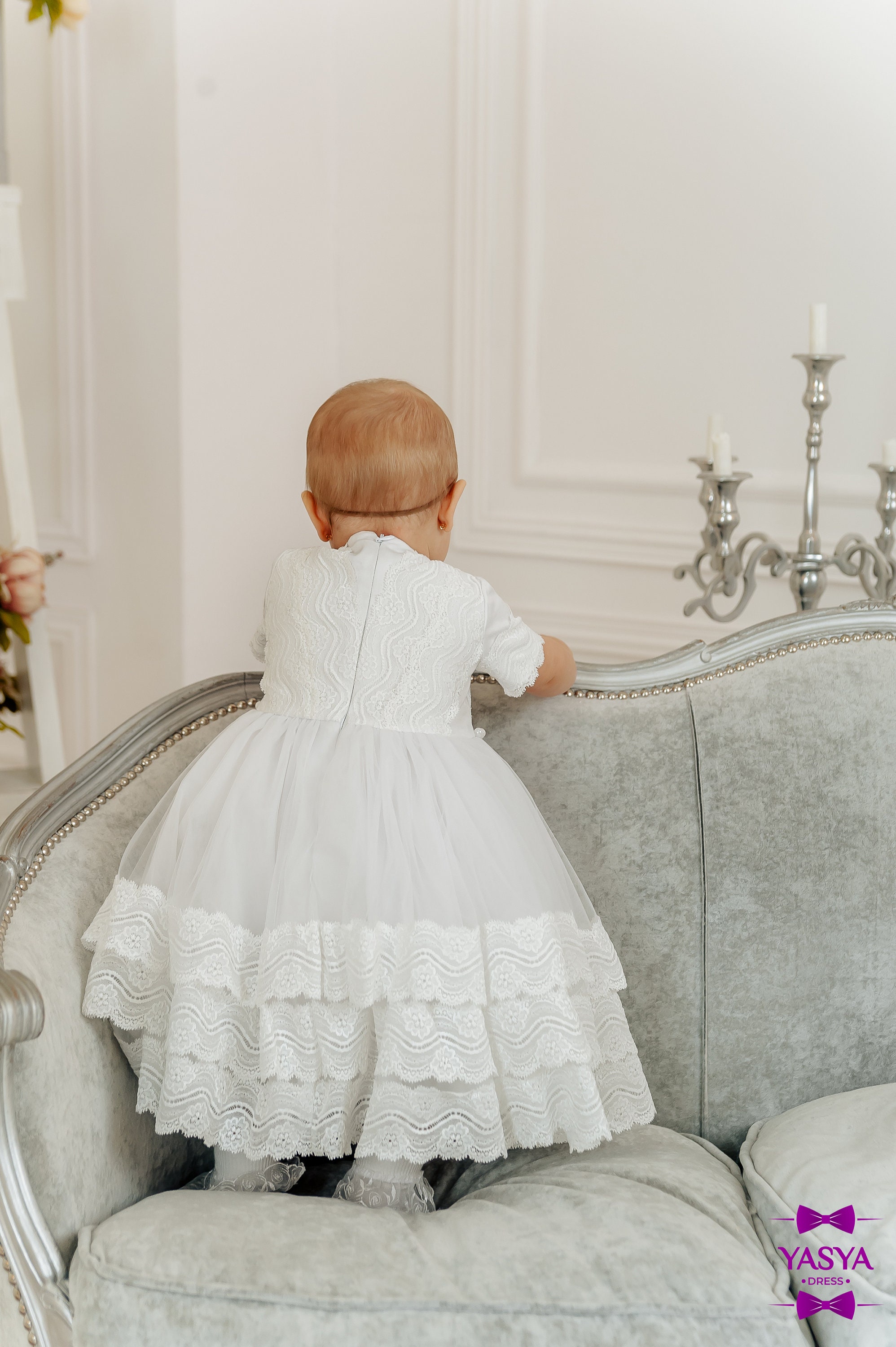 Baptism Dress for Toddler Girl Christening Gown 2t Baptism Etsy