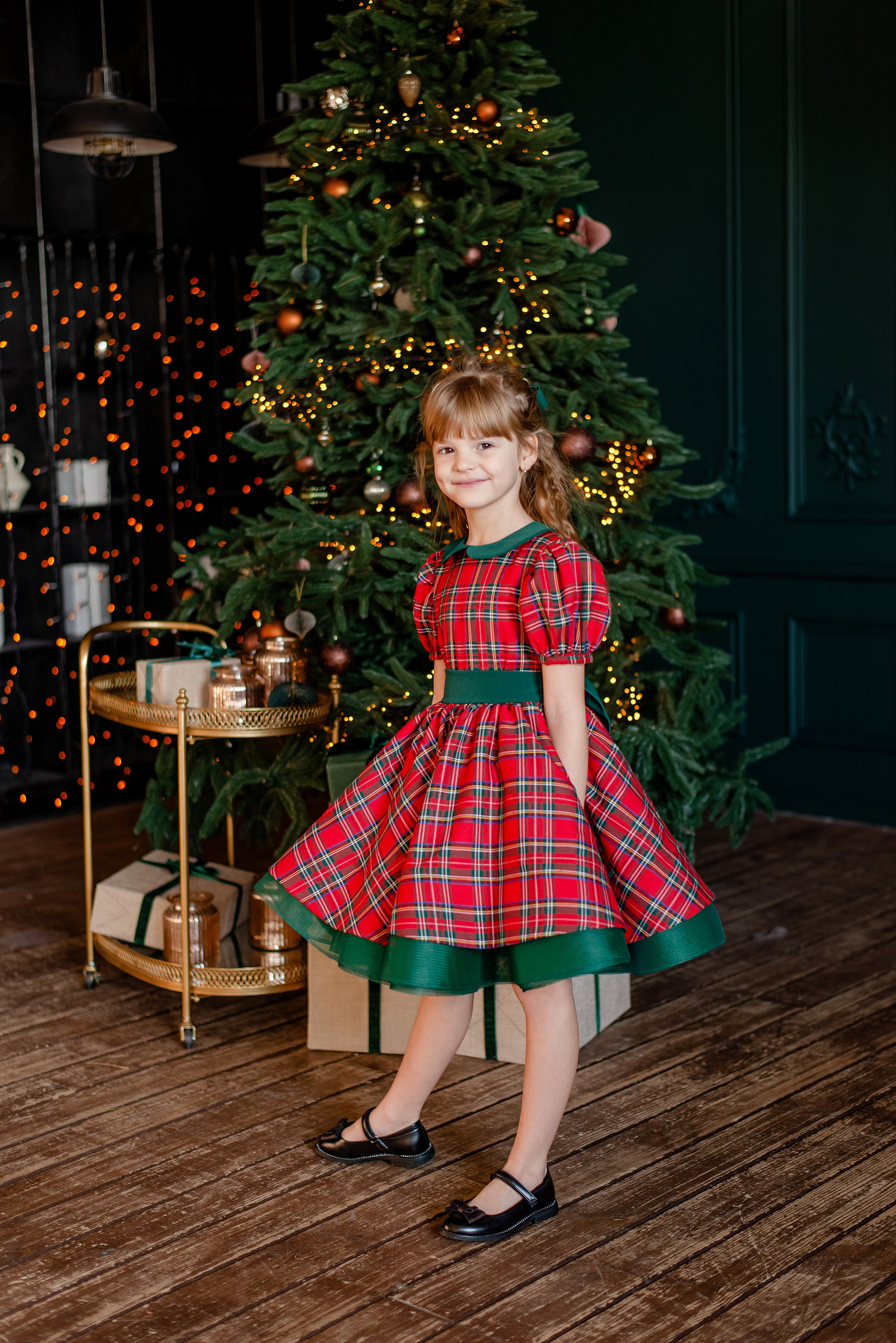 red and green christmas dress & 1950s Polka Dots The fit Tipsy Elves Women's Christmas Perfect