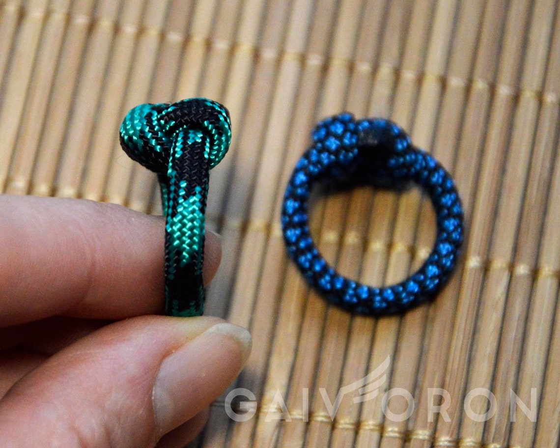 Paracord Ring paracord gear. Knot Ring. survival ring. Etsy