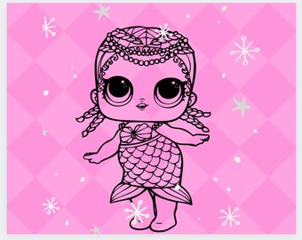 Free Free 275 Lol Mermaid Doll Svg SVG PNG EPS DXF File
