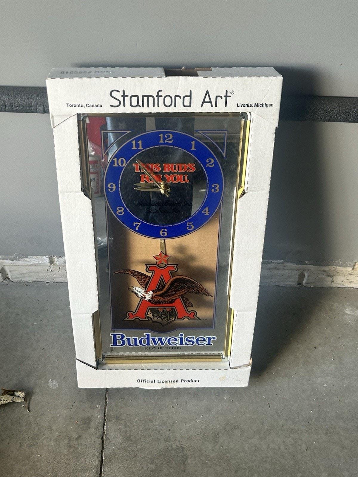 Budweiser Clock - Etsy