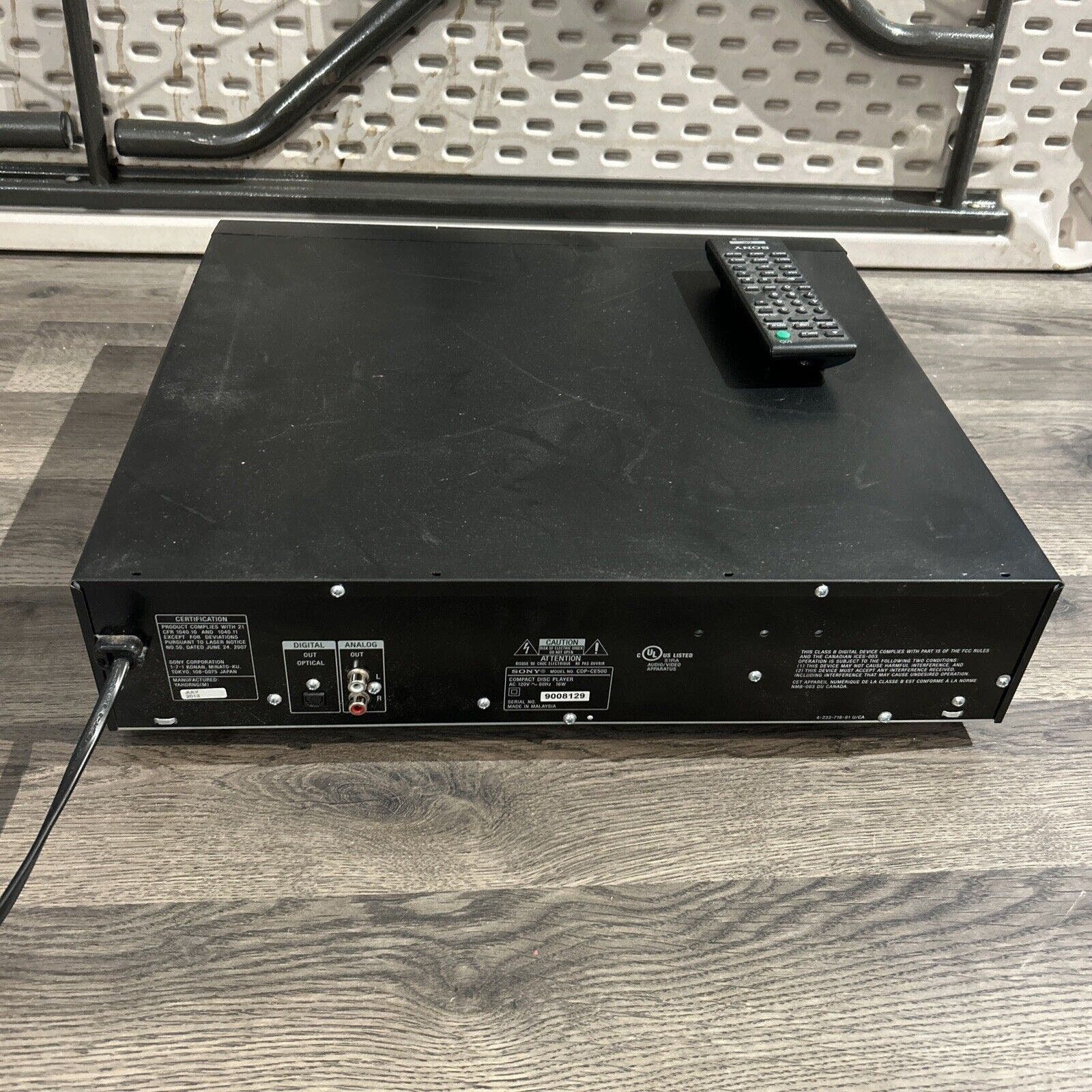 Sony CDPCE500 Compact Disc Player CD 5 Disc Changer Etsy
