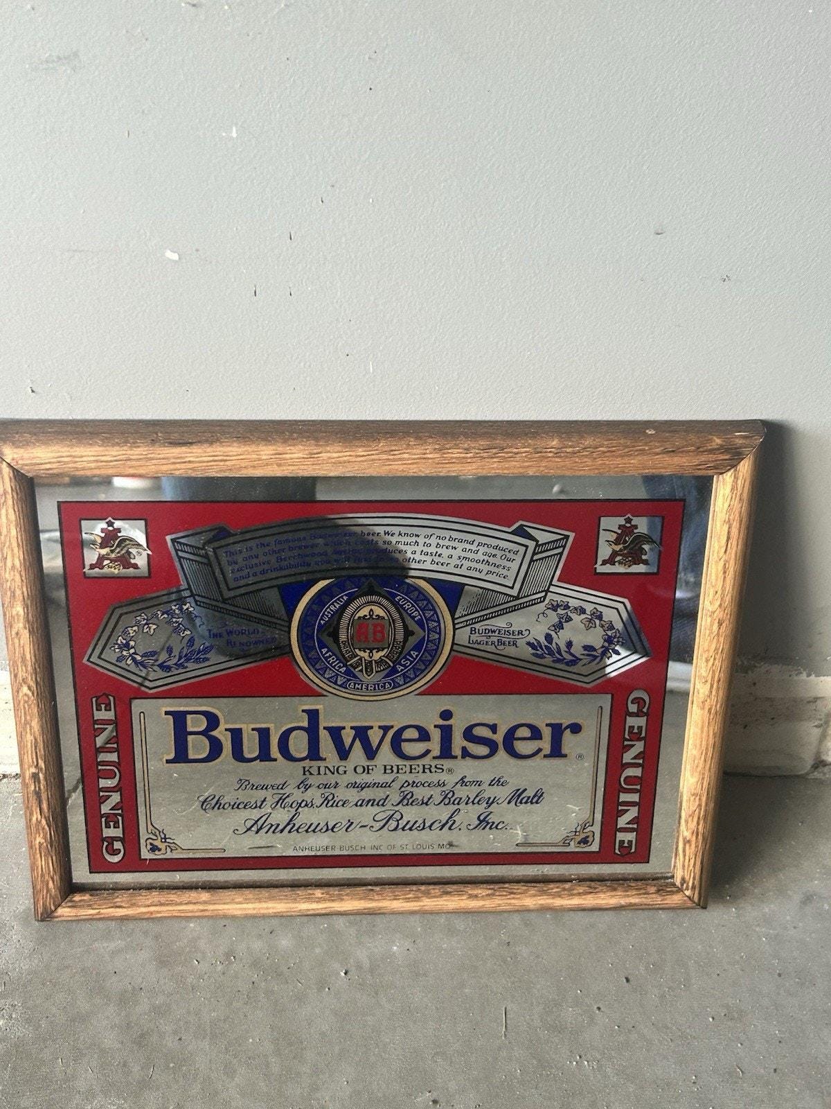 Vintage Budweiser Beer Mirrors - Etsy