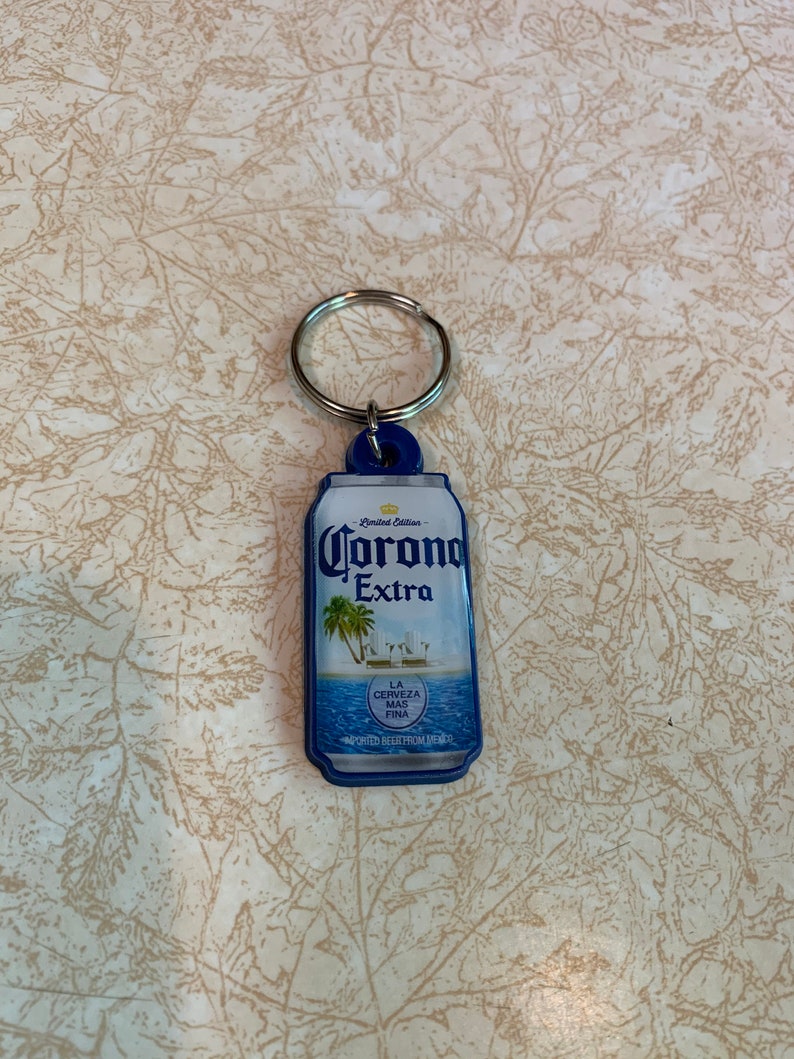 Corona Extra Keychain with key ring