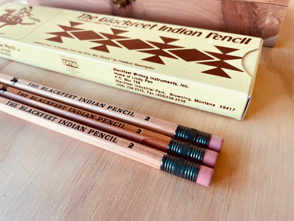Vintage Blackfeet Indian PencilsNo.2 Singles and 6pack w/ Etsy