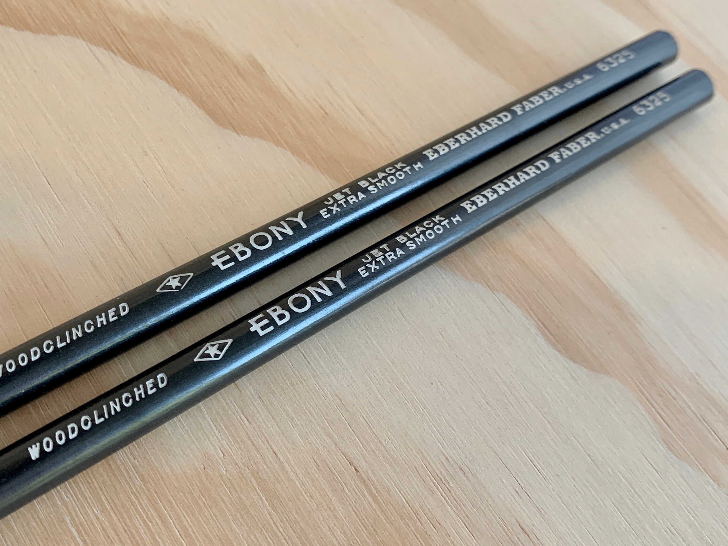 Vintage Eberhard Faber Ebony 2pk