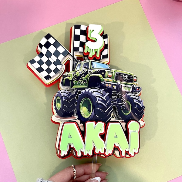 Monster Truck Jam Cake Decorations - Etsy