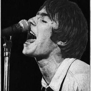 Art print, Liam Gallagher, Pencil drawing, Wall art, Fan art