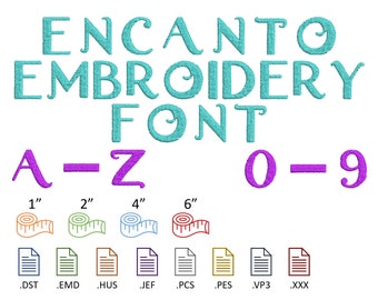 Enkantograph Stickdateien A-Z, 0-9