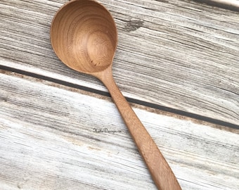 Padauk Ladle - Großer Holzlöffel - Großer Löffel - Kochlöffel - Schwerer großer Holzlöffel - Gravurlöffel