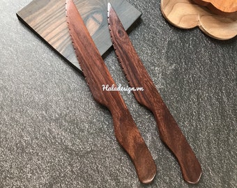 Personalized Rosewood Spreader, Handcraft Wood Spreader , Butter Wood Knife, Custom butter knife,  Pate Cheese Caviar Hummus Avocado Tapas