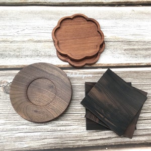 Assorted Wooden Coaster, 1 pc Personalized Wooden Coaster, Hard Wood Coaster , Custom Gift, Drink Coaster, Coaster Set , Small Dish