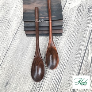 Rosewood Ebony Spoon- Personalized Wooden Spoon - Wooden Cooking & Serving Spoon - Rustic Decor - Wooden Spoon Crafts - Granola spoon