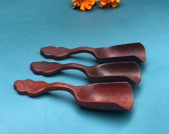 Rosewood Scoop- Hand Carved Wooden Spoon - Wooden Scoop - Kitchen Houseware - Wooden Spoon Crafts - Wooden Scoop - Tea & Coffee scoop