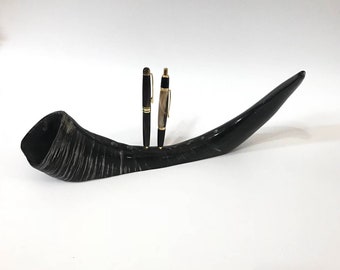 Turning Pen Holder Stand, 8 holes pen holder Water Buffalo Horn Pen Display Organizer, Pen Collectors Gift, Pen Tray, Gift For Pen Collector