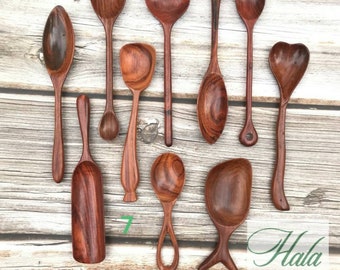 Assort design rosewood Spoon- Hand Carved Wooden Spoon - Custom spoon - Serving Spoon - Wood Gift - Natural Timber Tableware