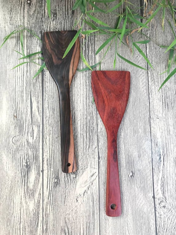 Ebony Spatula, Rosewood Spatula L9.5, Personalised Cooking Gift