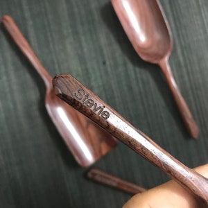 Rosewood Scoop Hand Carved Wooden Spoon Wooden Scoop Kitchen Houseware Wooden Spoon Crafts Wooden Scoop Tea & Coffee scoop image 6