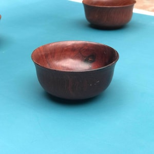 Wooden Bowl, Rosewood Bowl Rice Miso Soup Bowl, Rice Bowl, Decorative Bowl, Komogai-nari bowl, Wooden bowl for Sushi Rice , Handcarved Bowl