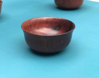 Ciotola di legno, ciotola di palissandro, ciotola di riso per zuppa di miso, ciotola di riso, ciotola decorativa, ciotola Komogai-nari, ciotola di legno per riso per sushi, ciotola intagliata a mano