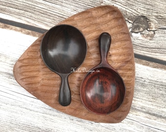 Personalized Rosewood Spoon- Wooden Spoon - Wooden Scoop - Rustic Decor - Wooden Spoon Crafts - Natural eco - Tea & Coffee scoop