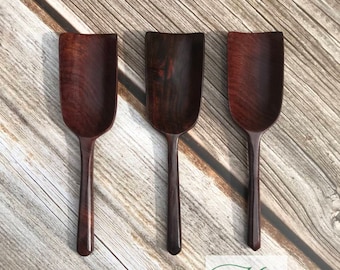 Rosewood Scoop- Hand Carved Wooden Spoon - Wooden Scoop - Kitchen Houseware - Wooden Spoon Crafts - Wooden Scoop - Tea & Coffee scoop